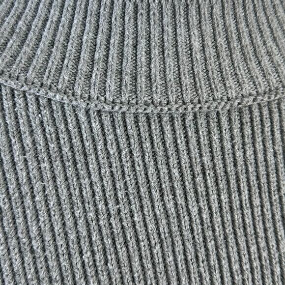 Free People Easy Street Crop Pullover Sweater in Grey Size Large Preppy Fall - Picture 11 of 14